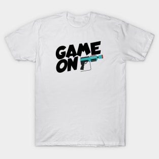 Lasertag game on T-Shirt